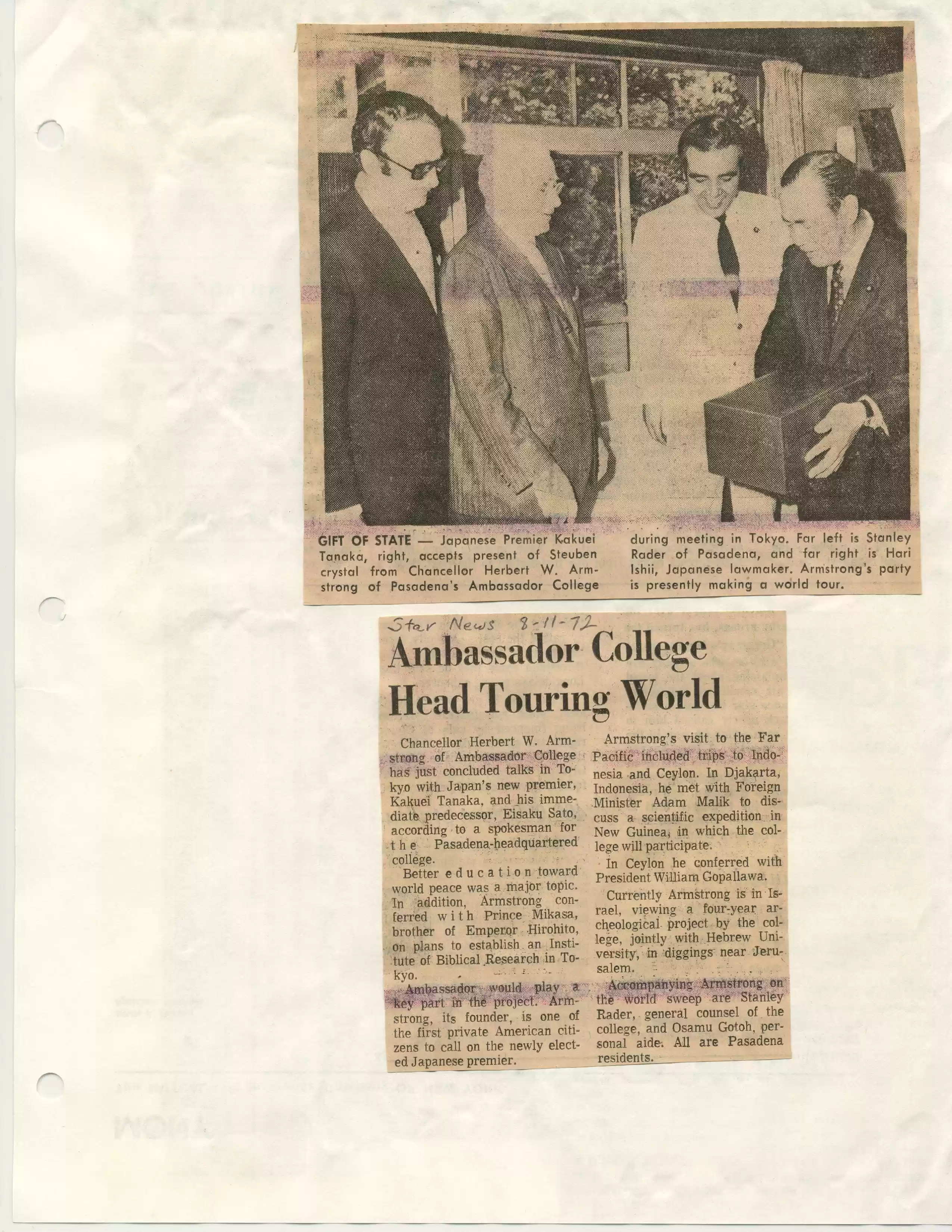 Pasadena Star News, 8-11-72